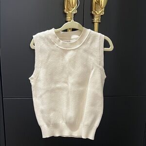 Zara kids Cream Knit Sweater Vest